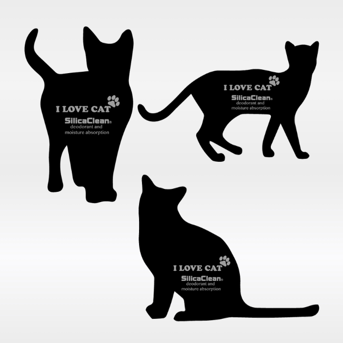 ◎猫シルエット消臭シート