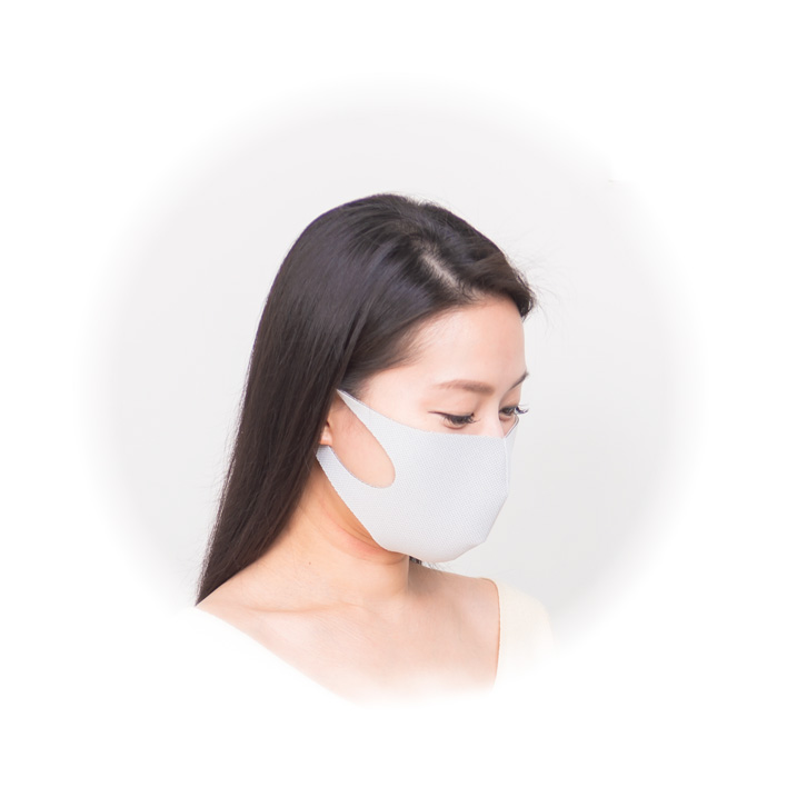 女性シリカクリン抗菌消臭立体マスク